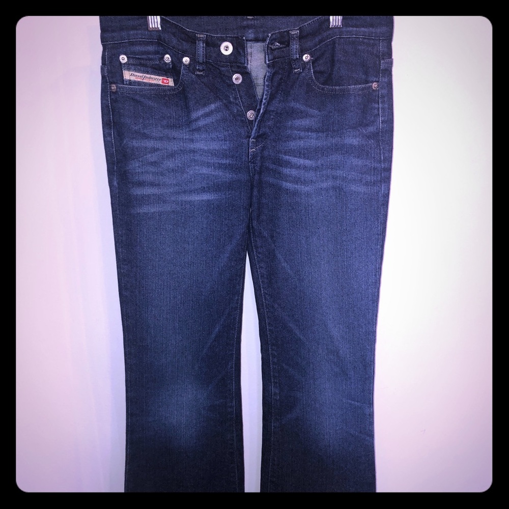 Diesel Women Dark Wash Button Fly Jeans Size 27